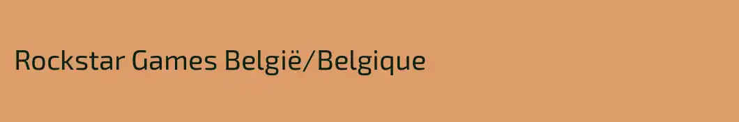 Rockstar Games België/Belgique